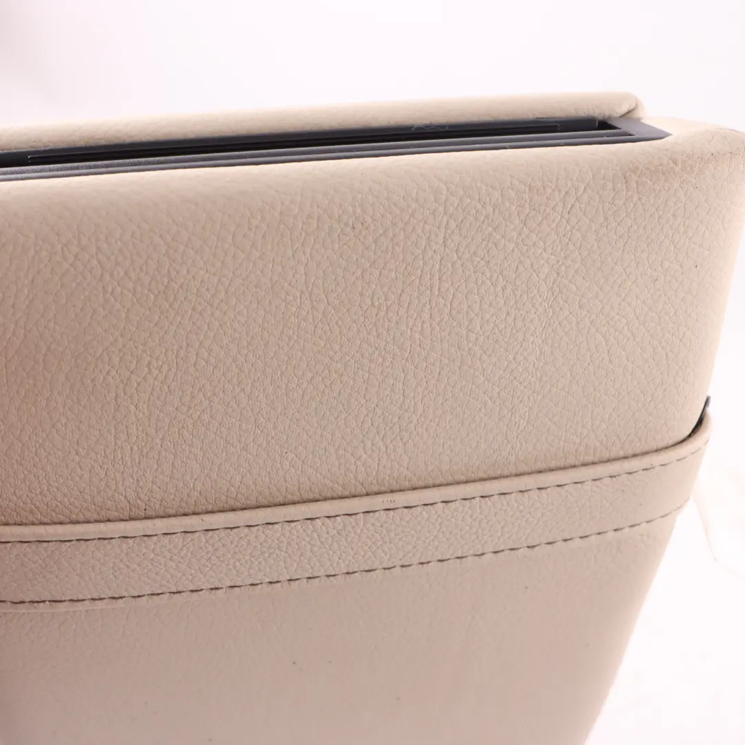 Mercedes W204 Rear Seat Centre Armrest Cup Holder Leather Beige - SKU A2049700130-1 - Part number A2049700130
