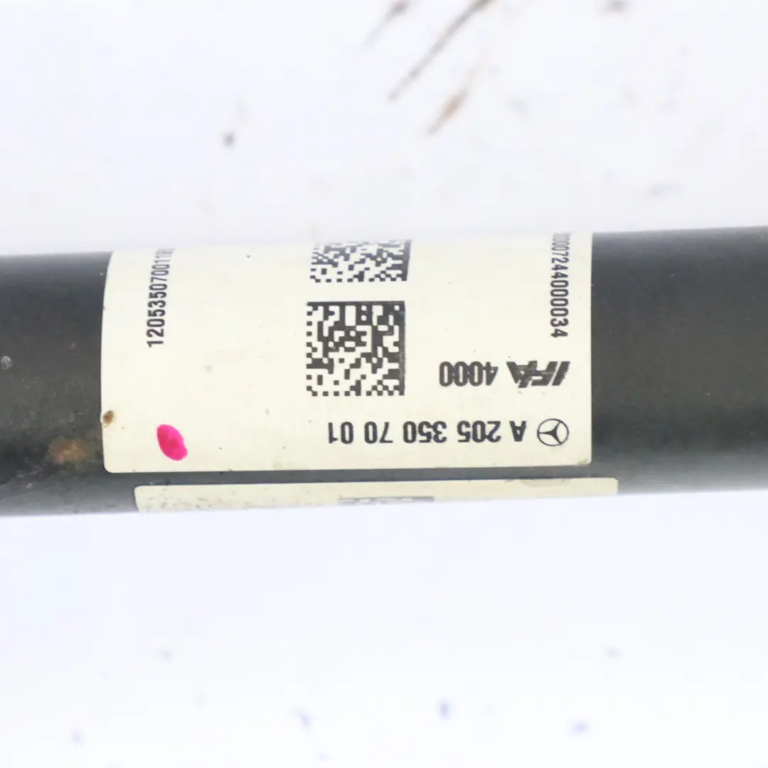  Arbre de transmission Mercedes W205 Essence M274 Arrière droite - SKU A2053507001 - Numéro de pièce A2053507001