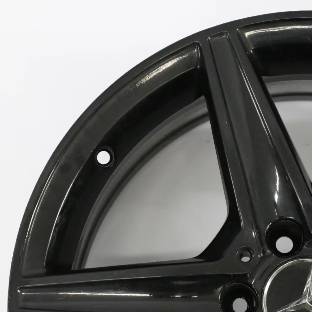  Llanta Aleación Mercedes W205 Negro AMG 5 Radios 18" 7,5J ET:44 - SKU A2054011100-4 - Número de pieza A2054011100