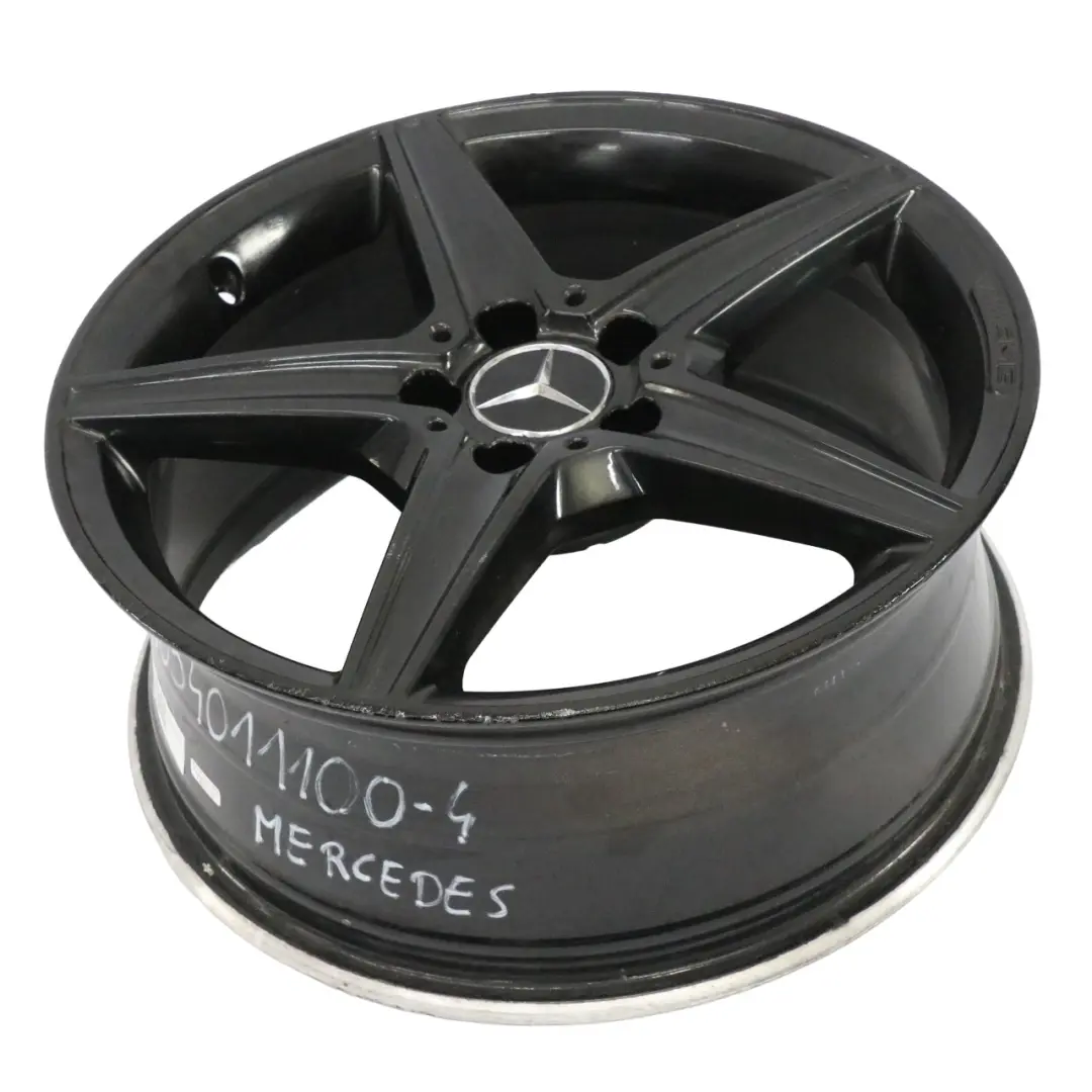 Mercedes W205 Nero AMG Cerchio in Lega 5 Razze 18" 7,5J ET:44 - SKU A2054011100-4 - Numero di parte A2054011100