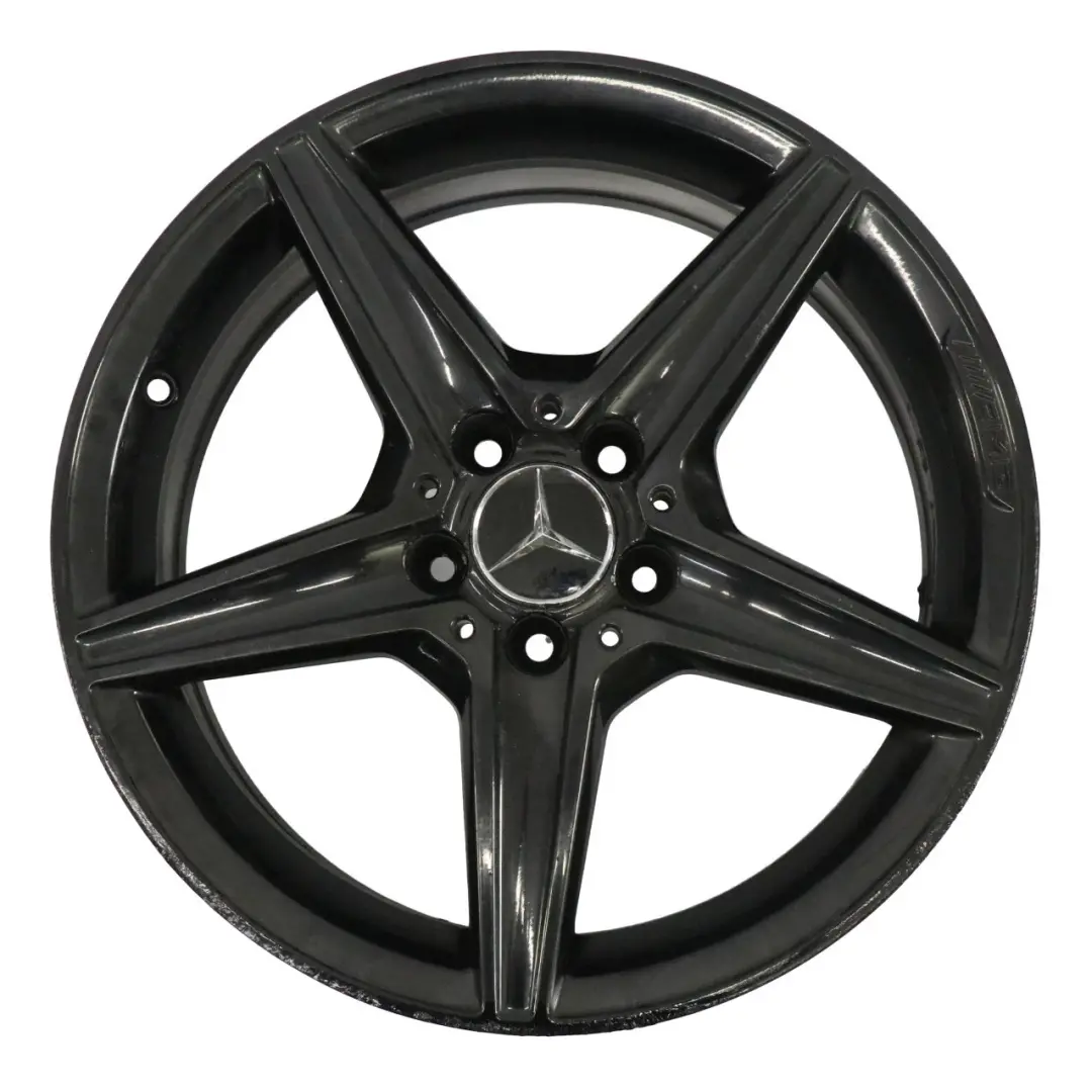 Alloy Wheel Rim 5 Spoke 18" 7,5J ET:44 to Mercedes W205 Black AMG with Part number A2054011100 Mercedes W205 Black AMG Alloy Wheel Rim 5 Spoke 18" 7,5J ET:44 - SKU A2054011100-4 - Part number A2054011100