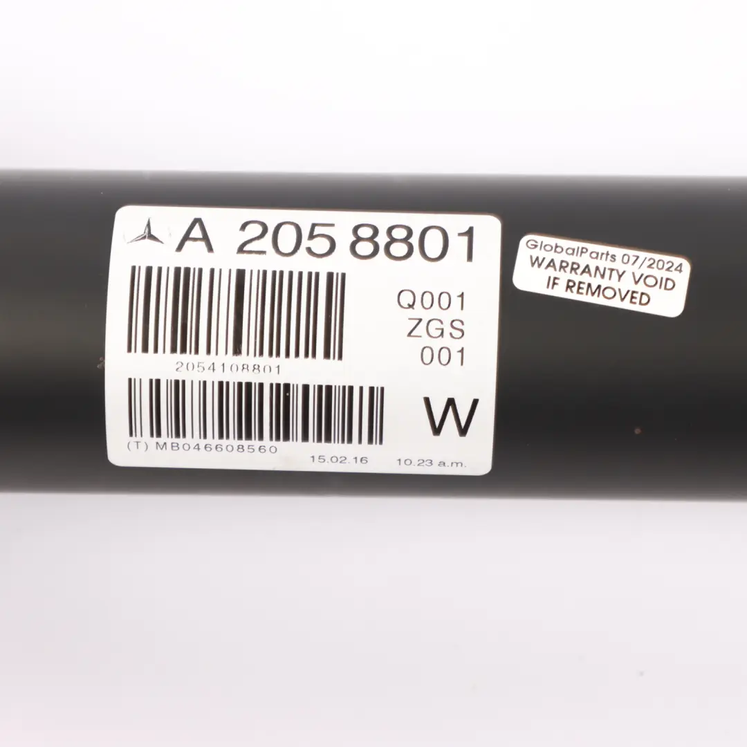Mercedes W205 M274 Benzyna Wał Napędowy Automat - SKU A2054108801 - Numer Części A2054108801
