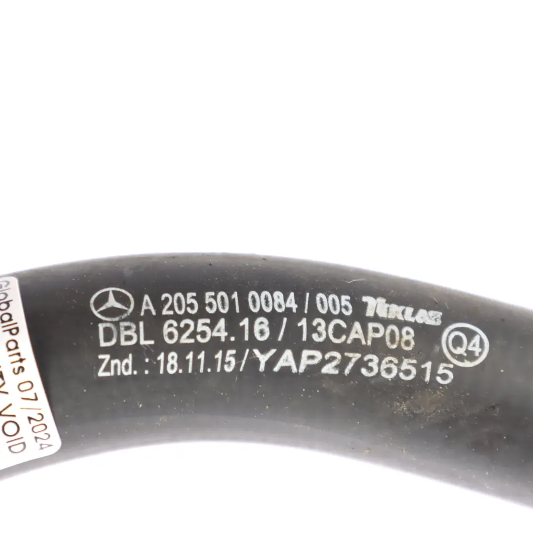 Coolant Water Radiator Hose Pipe to Mercedes W205 Engine with Part number A2055010084 Mercedes W205 Engine Coolant Water Radiator Hose Pipe - SKU A2055010084 - Part number A2055010084