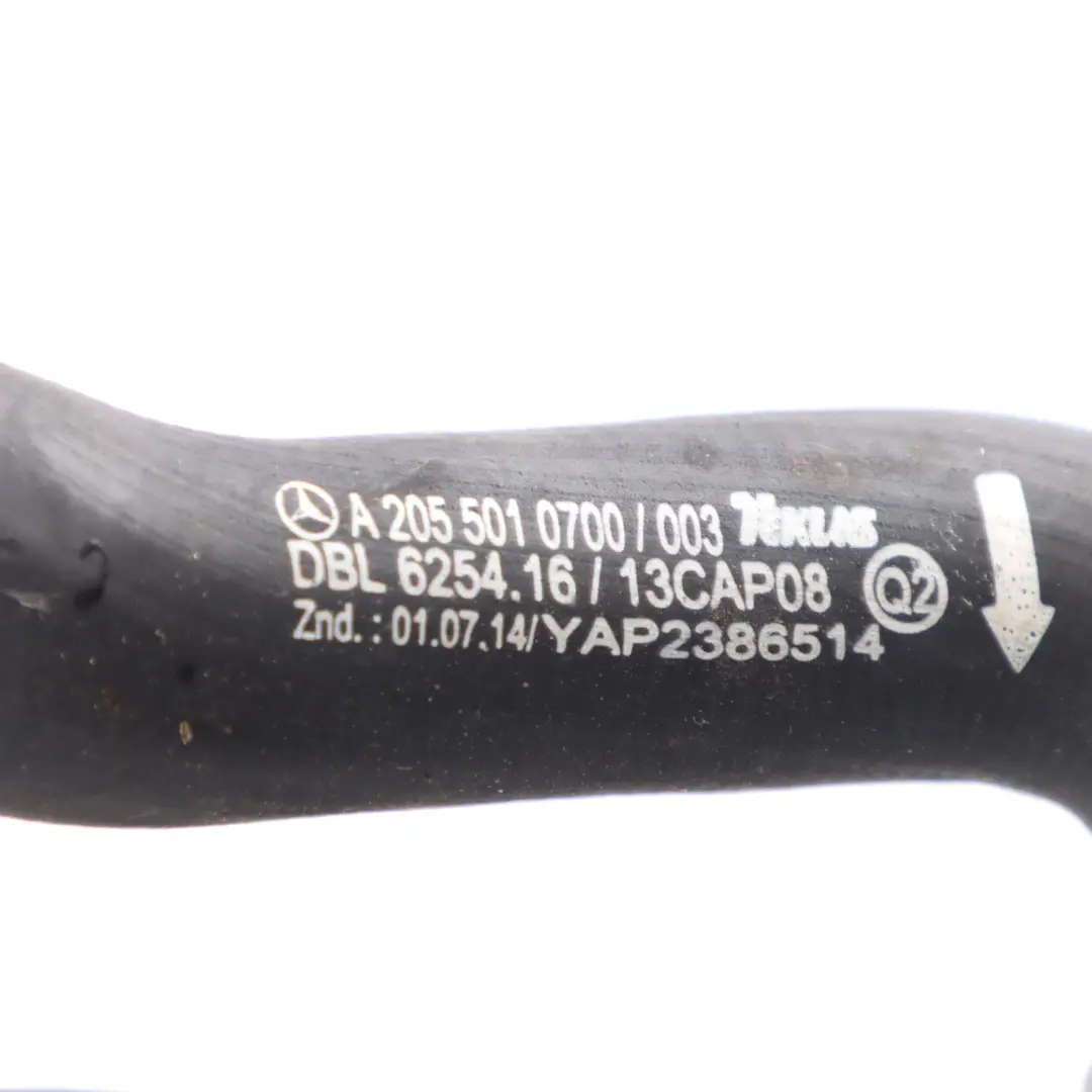 Water Hose Engine Cooling Coolant Pipe Part to Mercedes W205 with Part number A2055010700 Mercedes W205 Water Hose Engine Cooling Coolant Pipe Part - SKU A2055010700 - Part number A2055010700