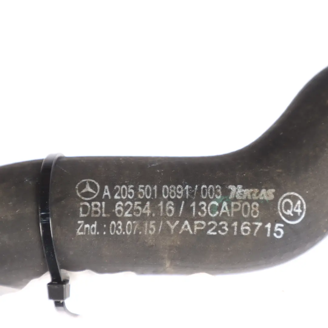Water Hose Radiator Coolant Cooling Pipe Line to Mercedes W205 with Part number A2055010891 Mercedes W205 Water Hose Radiator Coolant Cooling Pipe Line - SKU A2055010891 - Part number A2055010891