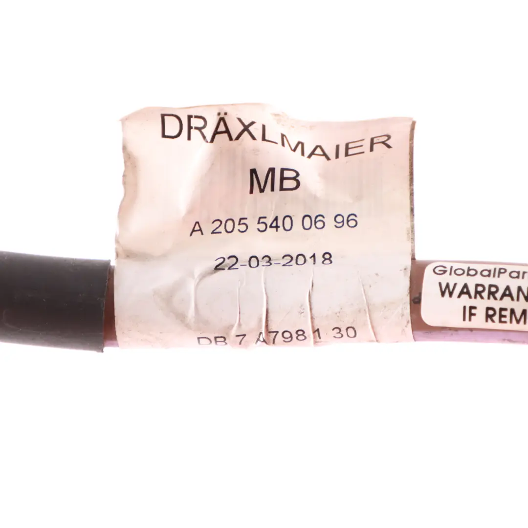 Mercedes W205 Battery Electrical Wiring Harness Ground Line - SKU rhd-A2055400696 - Part number A2055400696