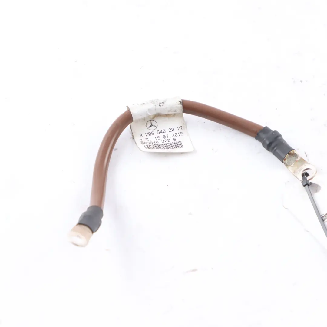BMW Mercedes W205 Hybrid Cable Batería Negativo Negro - SKU A2055402027 - Número de pieza A2055402027