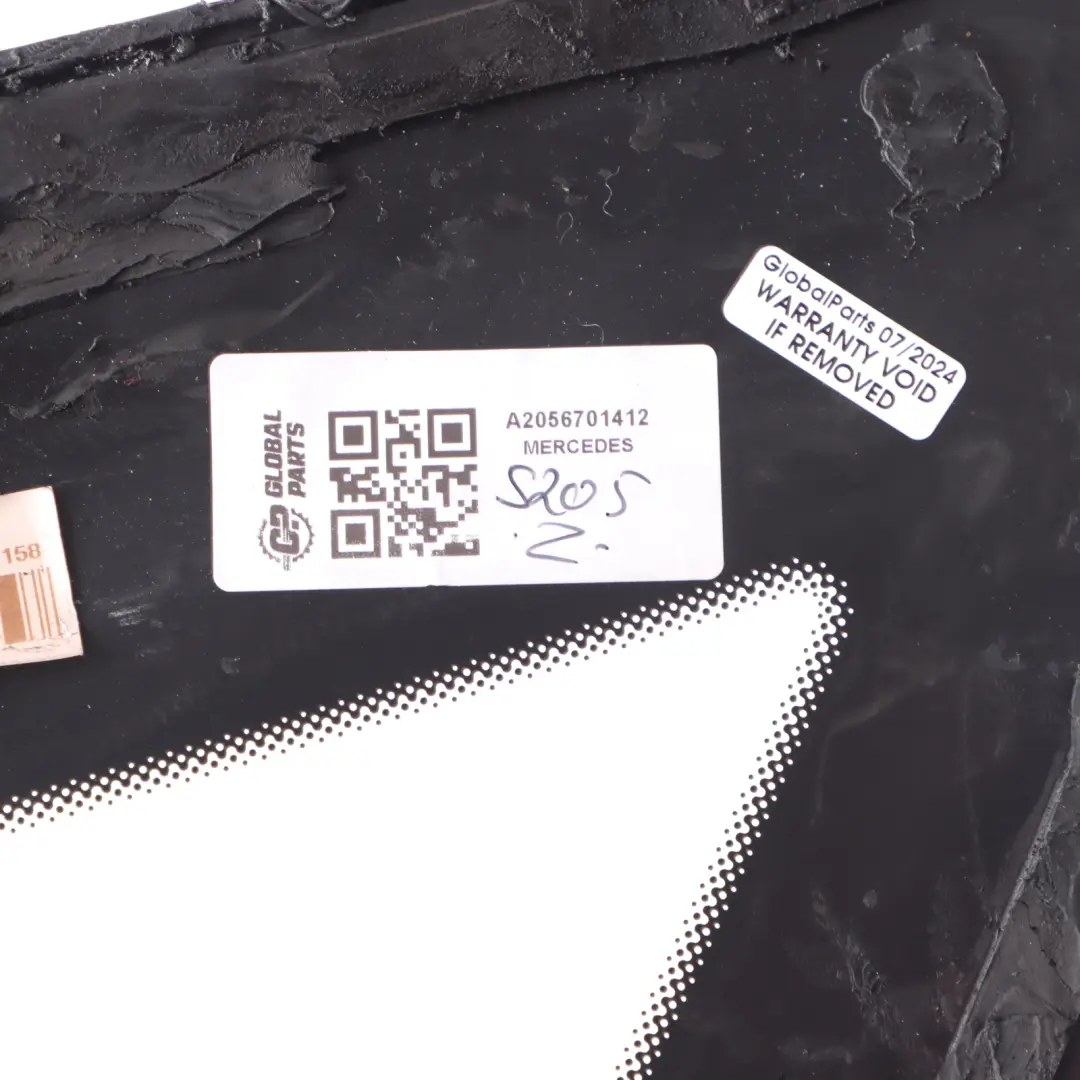 Side Fixed Window Rear Right O/S Green AS2 to Mercedes S205 Estate with Part number A2056701412 Mercedes S205 Estate Side Fixed Window Rear Right O/S Green AS2 - SKU A2056701412 - Part number A2056701412