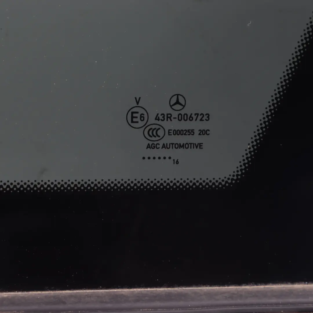 Side Window Rear Right O/S Fixed Triangle Glass to Mercedes W205 S205 with Part number A2056702412 Mercedes W205 S205 Side Window Rear Right O/S Fixed Triangle Glass - SKU A2056702412 - Part number A2056702412