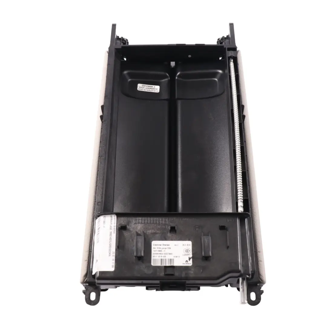 Mercedes W205 Centre Console Armrest Storage Split Slide Tray Beige - SKU A2056800796-1 - Part number A2056800796