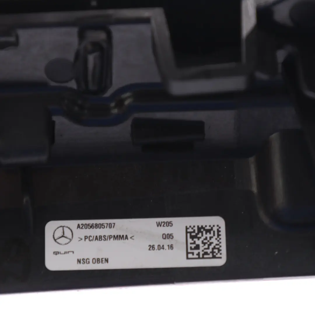 Verkleidung Armaturenbretts Lüftungsöffnung Rahmen für Mercedes W205 mit Teilenummer A2056805707 Mercedes W205 Verkleidung Armaturenbretts Lüftungsöffnung Rahmen - SKU A2056805707 - Teilenummer A2056805707