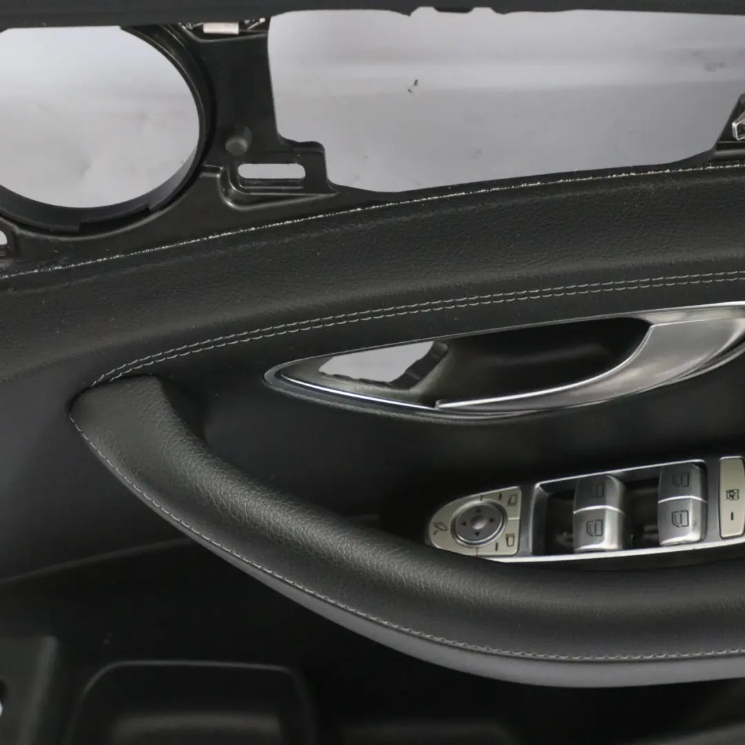 Door Card Front Right O/S Trim Panel Cover Leather Black to Mercedes GLC X253 with Part number A2056880000 Mercedes GLC X253 Door Card Front Right O/S Trim Panel Cover Leather Black - SKU rhd-A2537203804-1 - Part number A2056880000