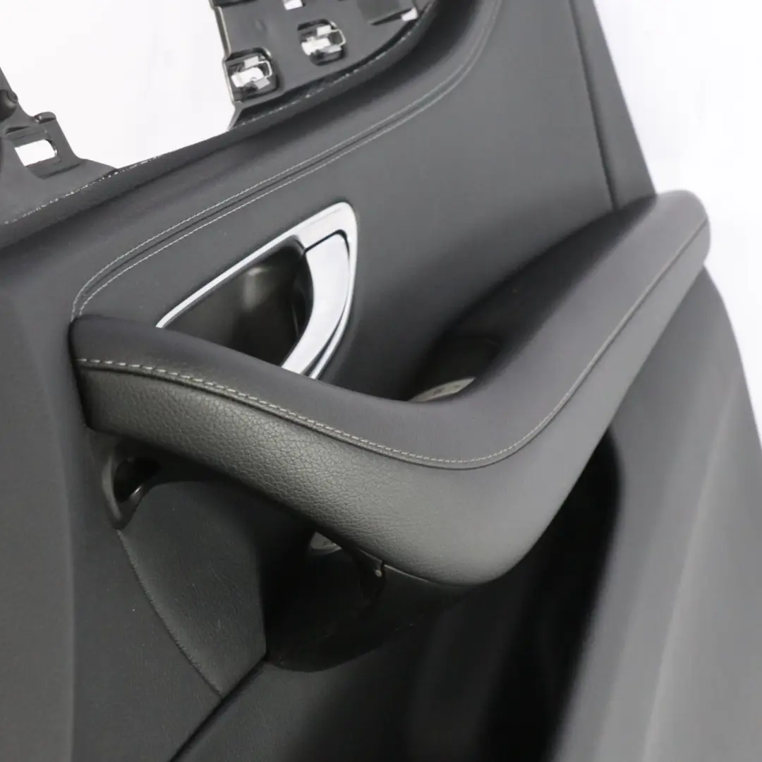 Door Card Front Right O/S Trim Panel Cover Leather Black to Mercedes GLC X253 with Part number A2056880000 Mercedes GLC X253 Door Card Front Right O/S Trim Panel Cover Leather Black - SKU rhd-A2537203804-1 - Part number A2056880000