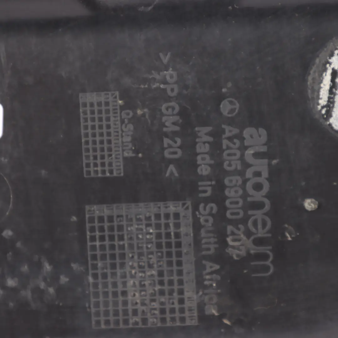 Middle Under Carriage Protection Cover to Mercedes W205 Rear with Part number A2056900207 Mercedes W205 Rear Middle Under Carriage Protection Cover - SKU A2056900207 - Part number A2056900207