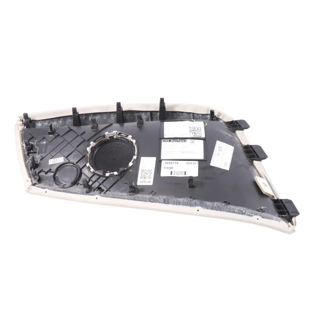 Lautsprecher Abdeckung Hinten Rechts Beige Leder für Mercedes C205 Coupe mit Teilenummer A2056900402 Mercedes C205 Coupe Lautsprecher Abdeckung Hinten Rechts Beige Leder - SKU A2056900402-1 - Teilenummer A2056900402