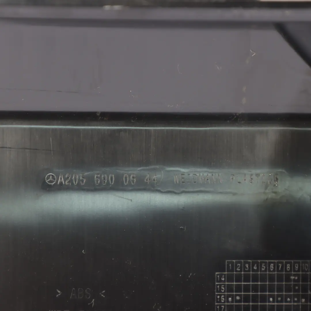 Loading Sill Trunk Cover Luggage Edge Trim Panel Black to Mercedes A205 with Part number A2056900644 Mercedes A205 Loading Sill Trunk Cover Luggage Edge Trim Panel Black - SKU A2056900644 - Part number A2056900644