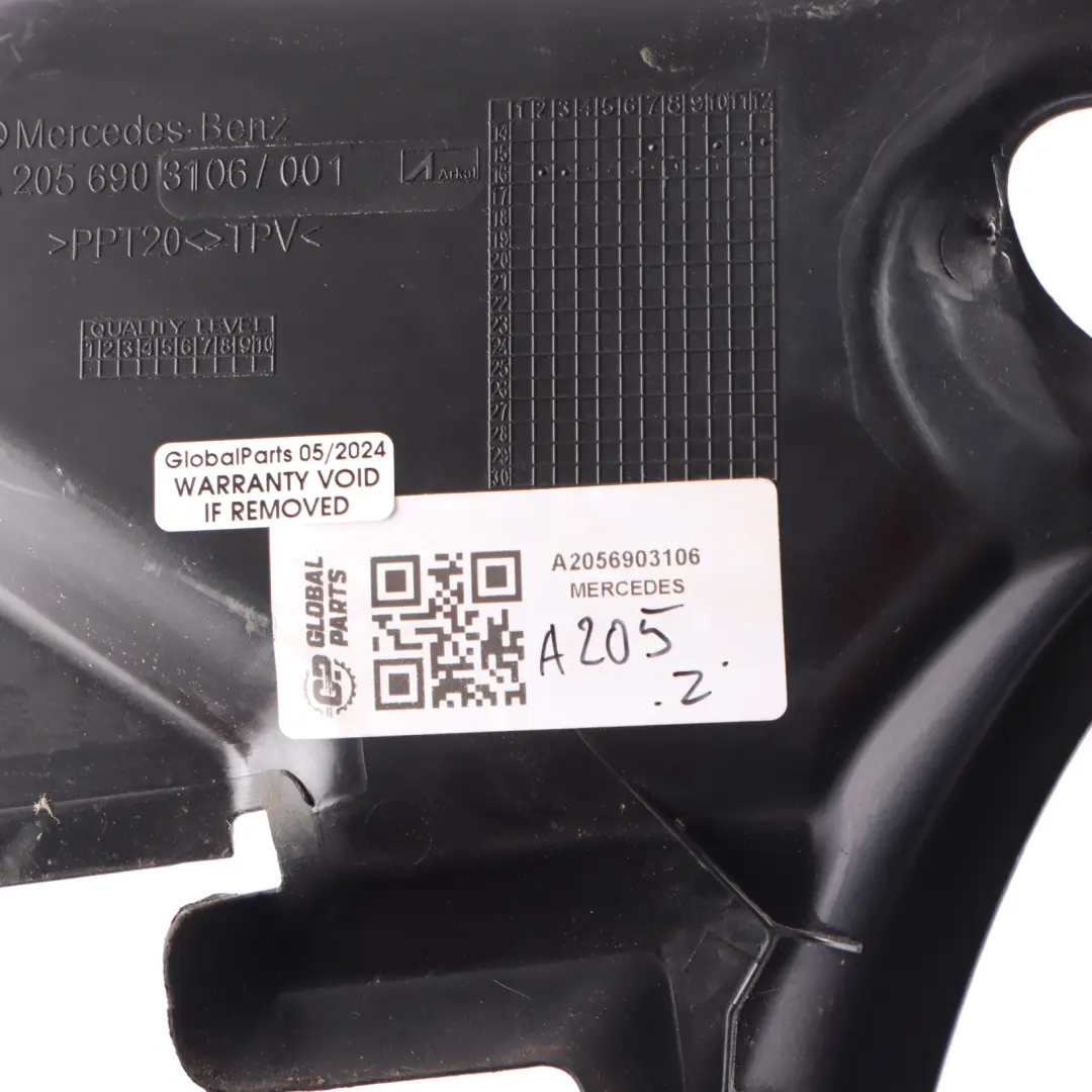 Trunk Trim Mercedes A205 Cabrio Trunk Side Panel Left N/S Black to with Part number A2056903106 Trunk Trim Mercedes A205 Cabrio Trunk Side Panel Left N/S Black - SKU A2056903106 - Part number A2056903106