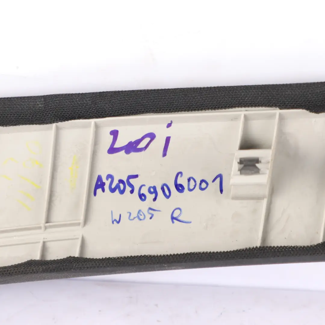 A-Pillar Trim Upper Sill Cover Front Right O/S to Mercedes W205 with Part number A2056906001 Mercedes W205 A-Pillar Trim Upper Sill Cover Front Right O/S - SKU A2056906001 - Part number A2056906001