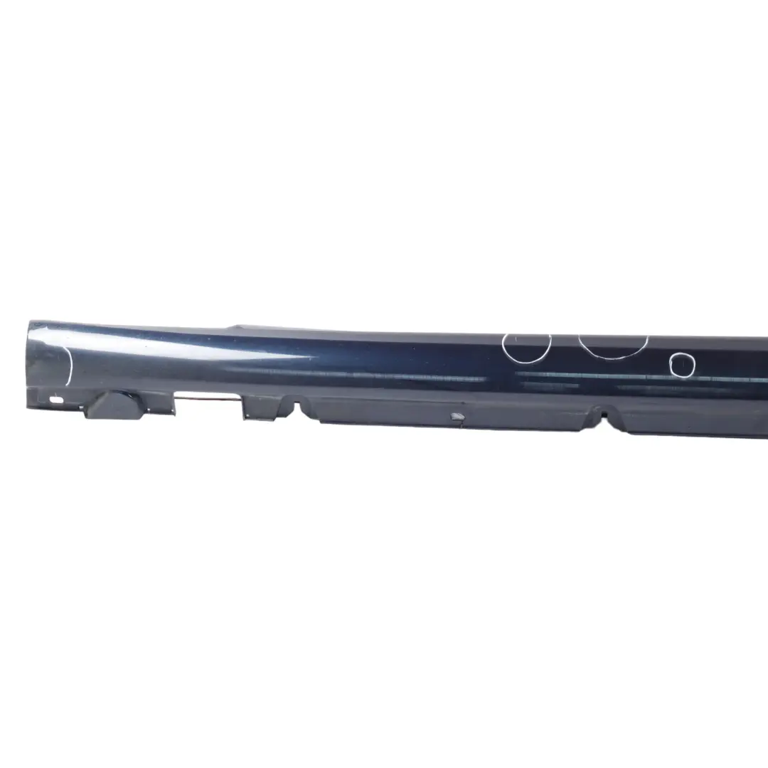 Side Skirt Left N/S Door Sill Cover Cavansite Blue Metallic - 890 Mercedes W205 - SKU A2056980154-CVB - Part number A2056980154