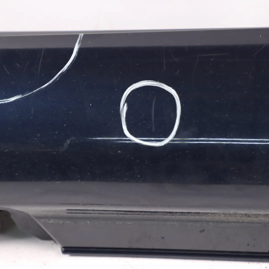 Side Skirt Left N/S Door Sill Cover Cavansite Blue Metallic - 890 Mercedes W205 - SKU A2056980154-CVB - Part number A2056980154