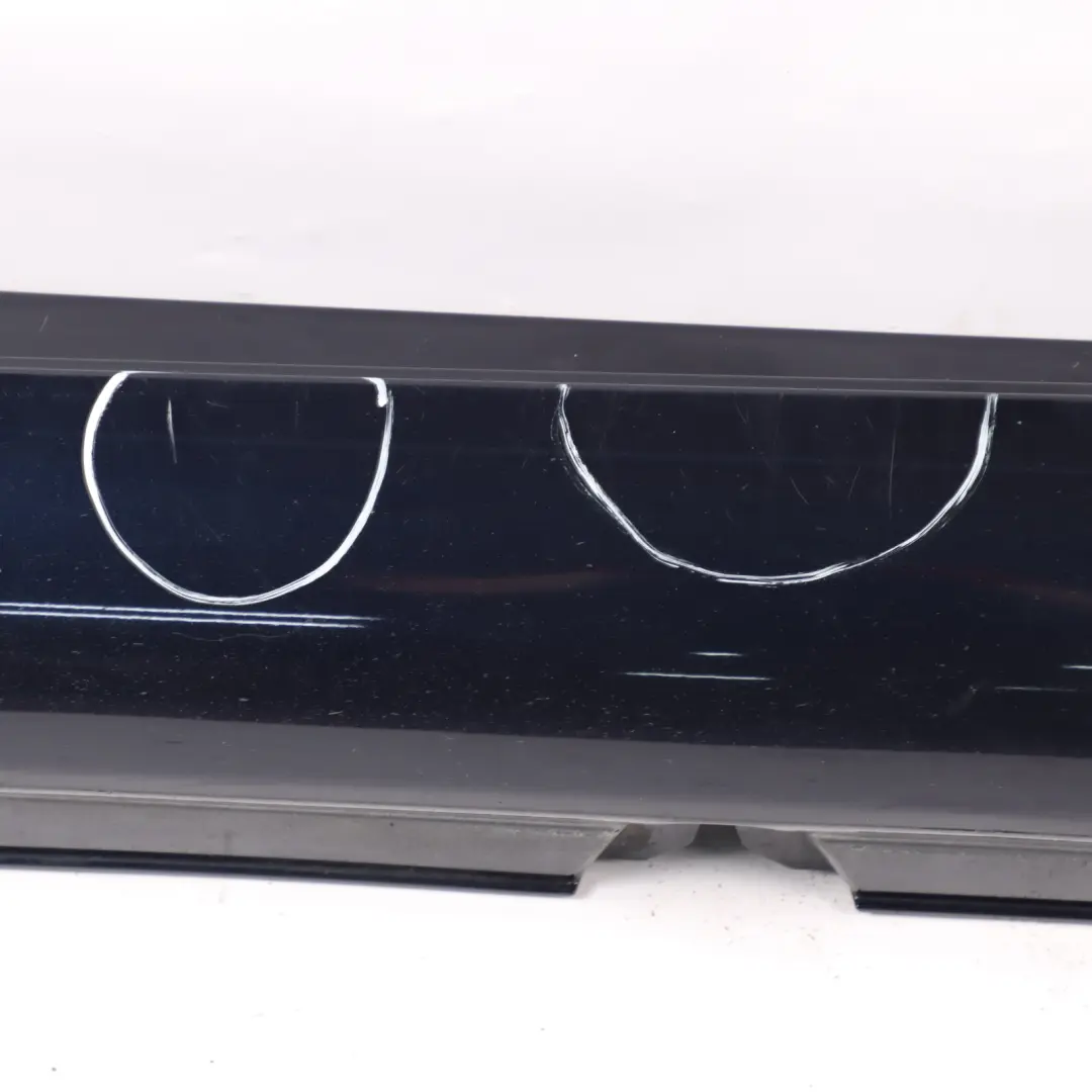 Side Skirt Left N/S Door Sill Cover Cavansite Blue Metallic - 890 Mercedes W205 - SKU A2056980154-CVB - Part number A2056980154