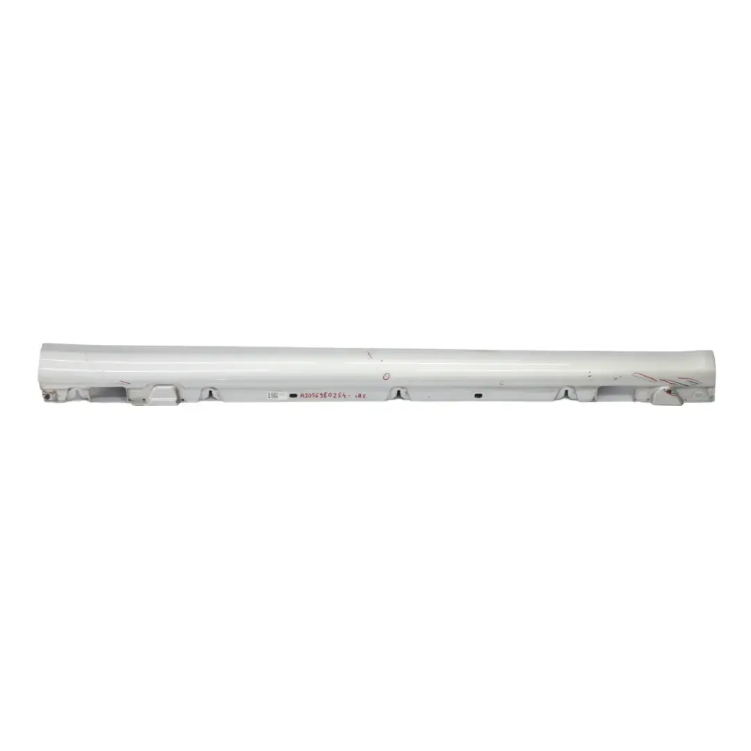 Mercedes W205 Side Skirt Right O/S Door Sill Cover Iridium Silver Metallic - 775 - SKU A2056980254-IRS - Part number A2056980254
