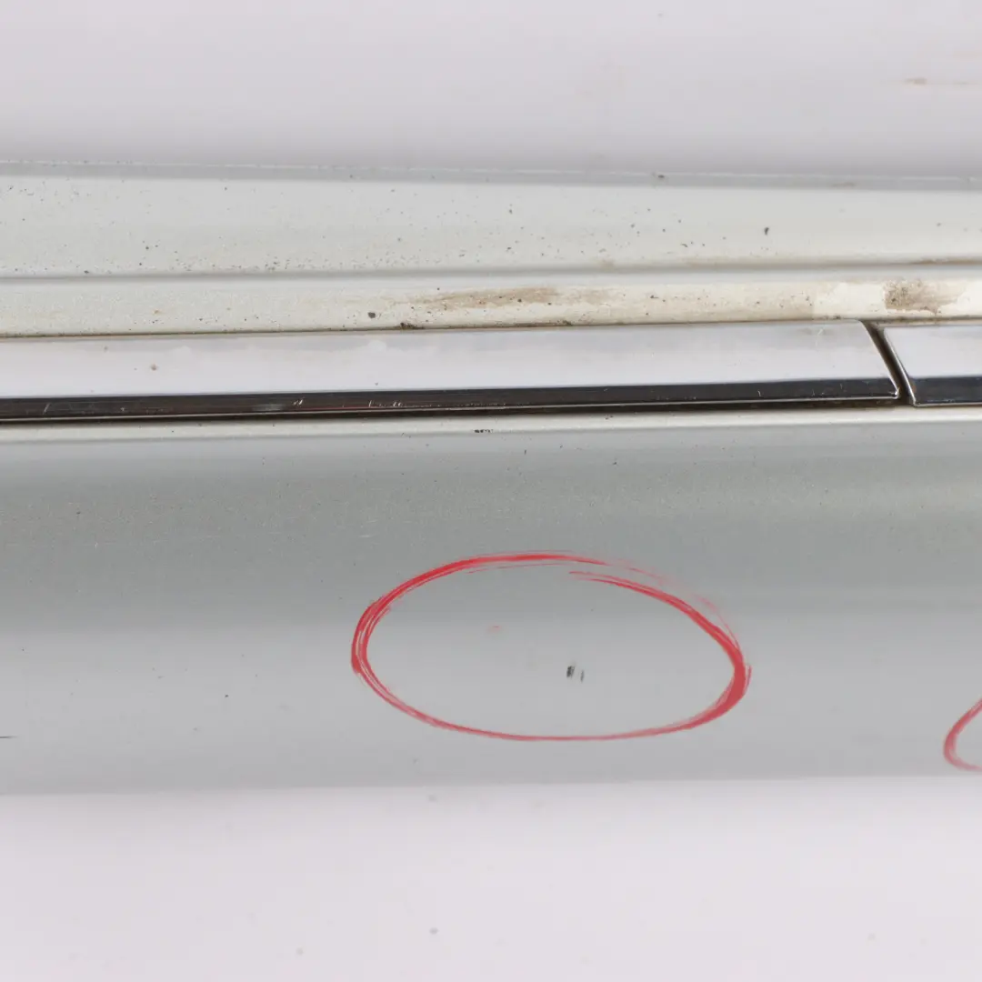 Mercedes W205 Side Skirt Left N/S Door Sill Cover Iridium Silver Metallic - 775 - SKU A2056980354-IRS - Part number A2056980354