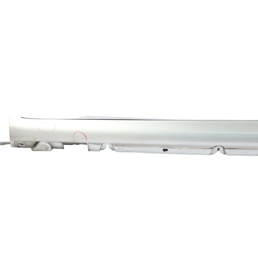Mercedes W205 Side Skirt Left N/S Door Sill Cover Iridium Silver Metallic - 775 - SKU A2056980354-IRS - Part number A2056980354