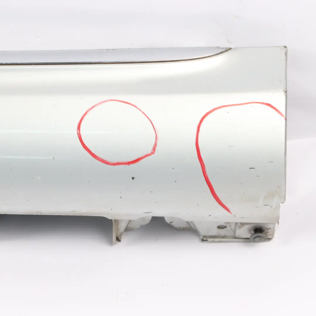 Side Skirt Left N/S Door Sill Cover Iridium Silver Metallic - 775 to Mercedes W205 with Part number A2056980354 Mercedes W205 Side Skirt Left N/S Door Sill Cover Iridium Silver Metallic - 775 - SKU A2056980354-IRS - Part number A2056980354
