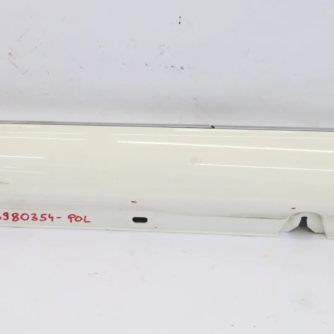 Mercedes W205 Side Skirt Left N/S Door Sill Covering Panel Polar White - 149 - SKU A2056980354-POL - Part number A2056980354