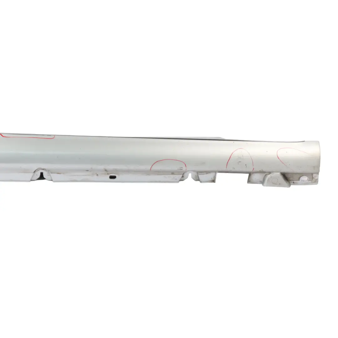 Mercedes W205 Side Skirt Right O/S Door Sill Cover Iridium Silver Metallic - 775 - SKU A2056980454-IRS - Part number A2056980454