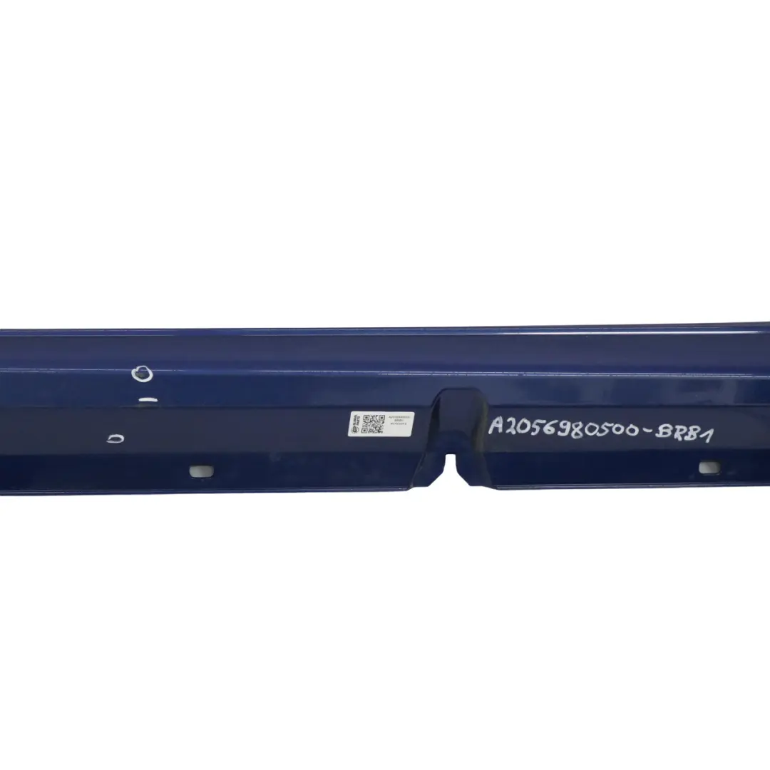 Mercedes A205 Latérale Gauche AMG Cache seuil Bleu Brillant Métallisé - 896 - SKU A2056980500-BRB1 - Numéro de pièce A2056980500