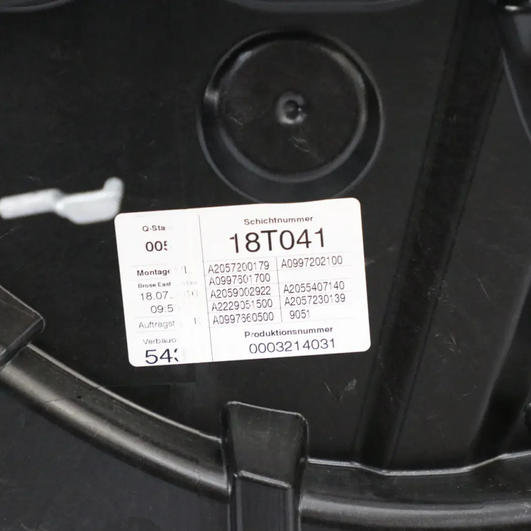 Mercedes W205 Door Front Left N/S Iridium Silver Metallic - 775 - SKU A2057200105-IRS3 - Part number A2057200105