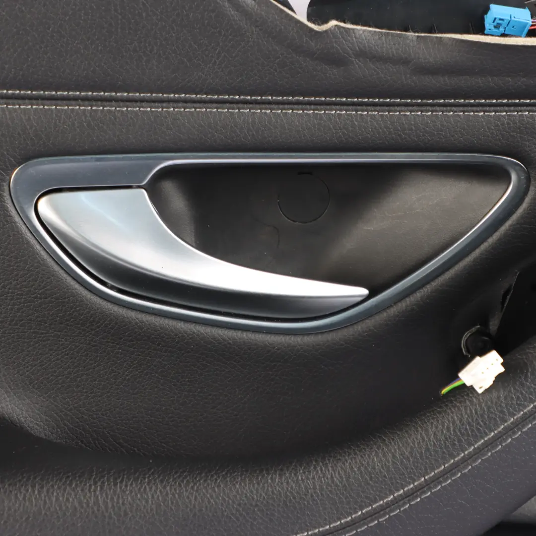Mercedes A205 Door Card Front Left N/S Lining Panel Leather Black - SKU rhd-A2057200914 - Part number A2057200914
