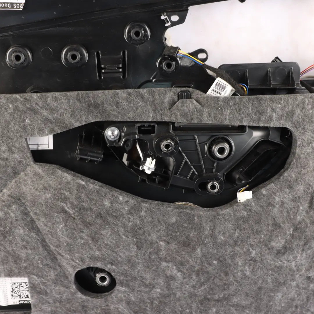 Door Card Front Right O/S Lining Panel Leather Black to Mercedes A205 with Part number A2057201014 Mercedes A205 Door Card Front Right O/S Lining Panel Leather Black - SKU rhd-A2057201014 - Part number A2057201014