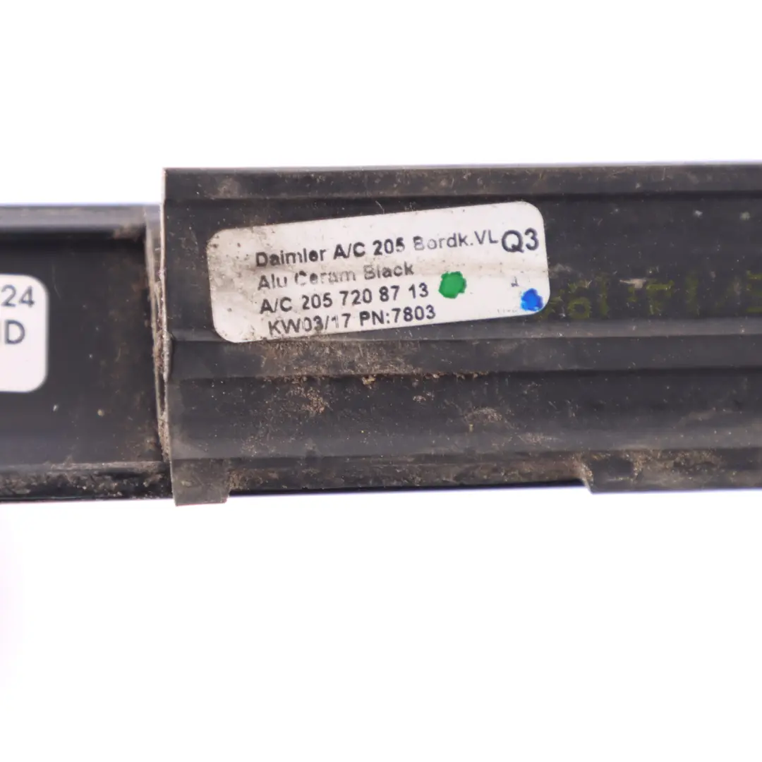 Door Left N/S Cover Moulding Trim to Mercedes W205 Passenger with Part number A2057208713 Mercedes W205 Passenger Door Left N/S Cover Moulding Trim - SKU A2057208713 - Part number A2057208713