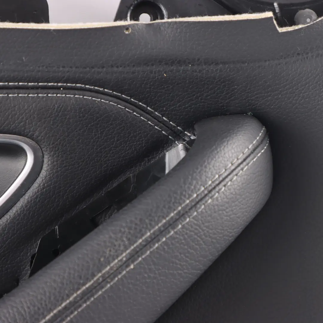 Mercedes C205 Door Card Panel Trim Front Left N/S Black Leather - SKU rhd-A2057209331 - Part number A2057209331