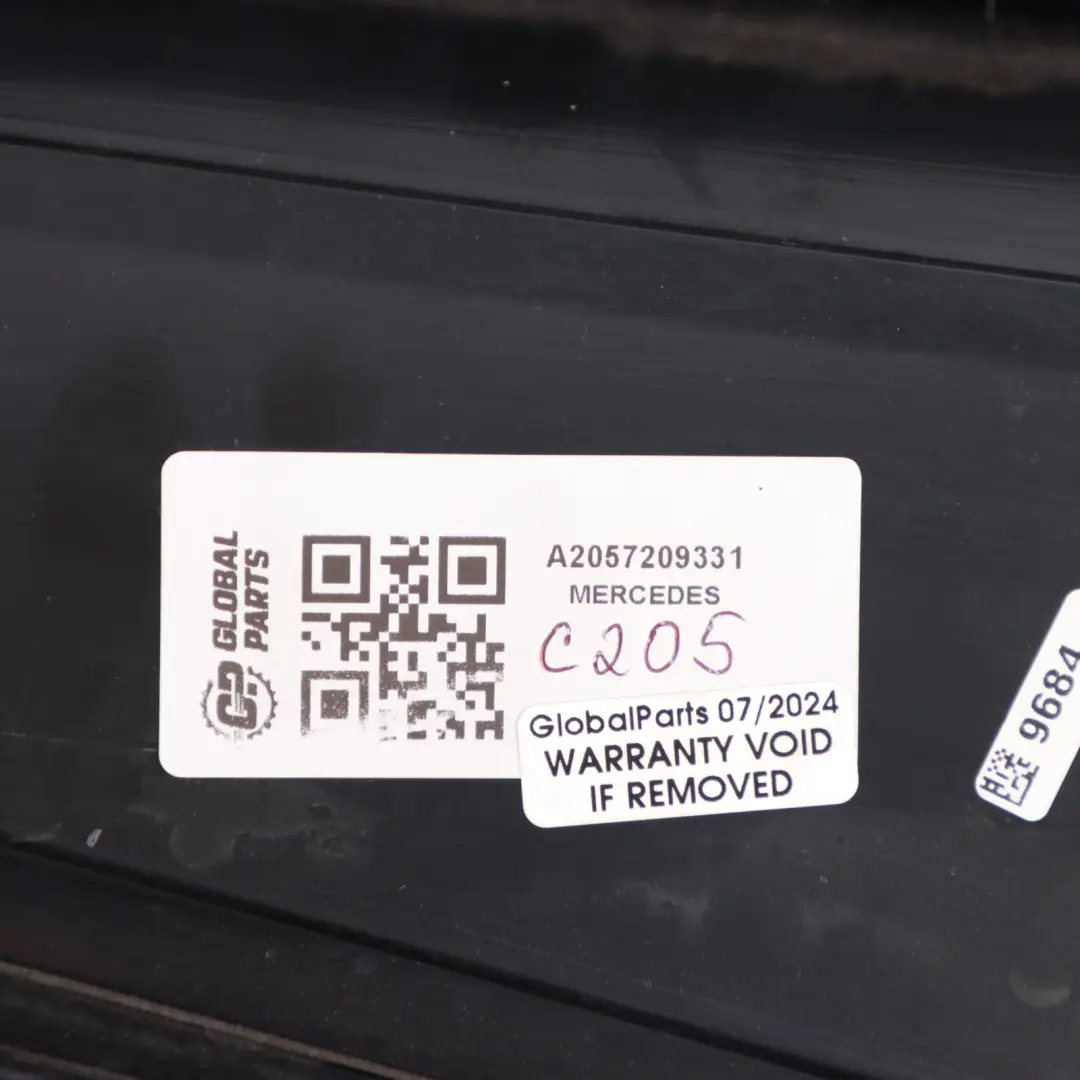 Door Card Panel Trim Front Left N/S Black Leather to Mercedes C205 with Part number A2057209331 Mercedes C205 Door Card Panel Trim Front Left N/S Black Leather - SKU rhd-A2057209331 - Part number A2057209331