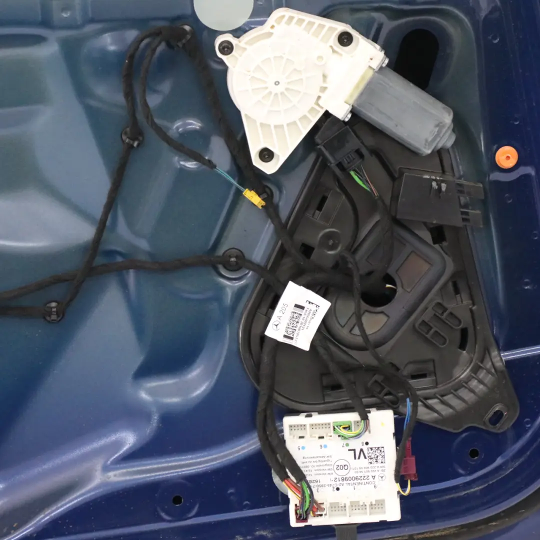 Door Front Left N/S Coupe Cabrio Brilliant Blue - 896 to Mercedes C205 A205 with Part number A2057209726 Mercedes C205 A205 Door Front Left N/S Coupe Cabrio Brilliant Blue - 896 - SKU A2057209726-BRB - Part number A2057209726