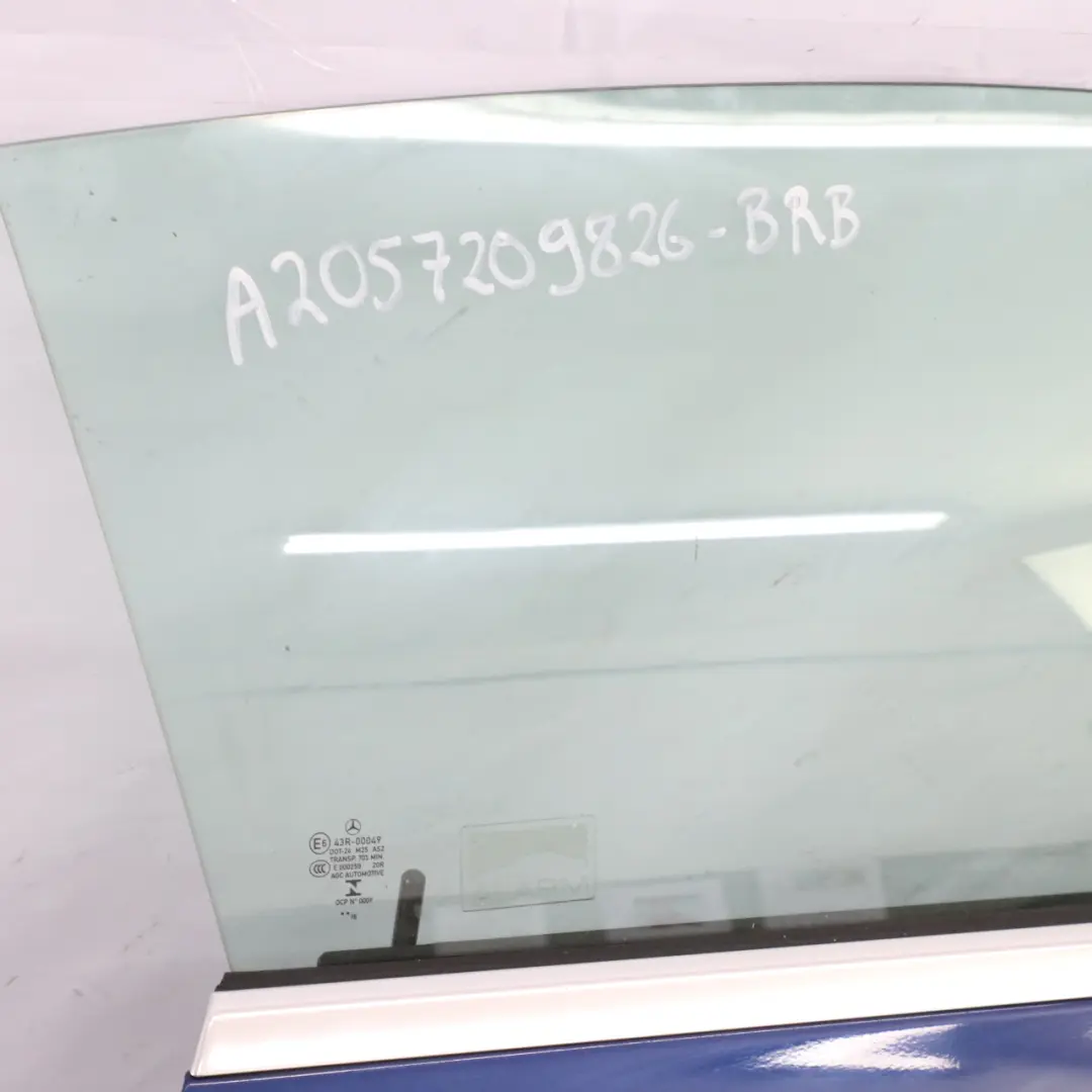 Mercedes C205 A205 Door Front Right O/S C-Class Brilliant Blue Metallic - 896 - SKU A2057209826-BRB - Part number A2057209826
