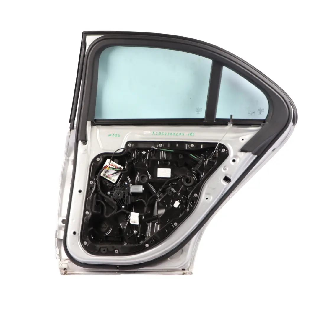 Door Rear Right O/S Iridium Silver Metallic - 775 to Mercedes W205 with Part number A2057300205 Mercedes W205 Door Rear Right O/S Iridium Silver Metallic - 775 - SKU A2057300205-IRS - Part number A2057300205
