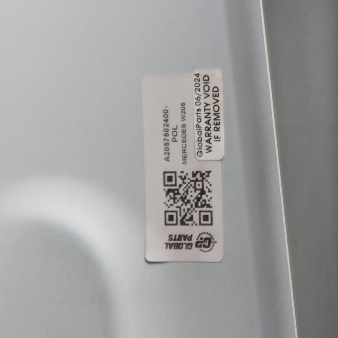 Boot Trunk Lid Tailgate Saloon Polar White - 149 to Mercedes W205 with Part number A2057502400 Mercedes W205 Boot Trunk Lid Tailgate Saloon Polar White - 149 - SKU A2057502400-POL - Part number A2057502400