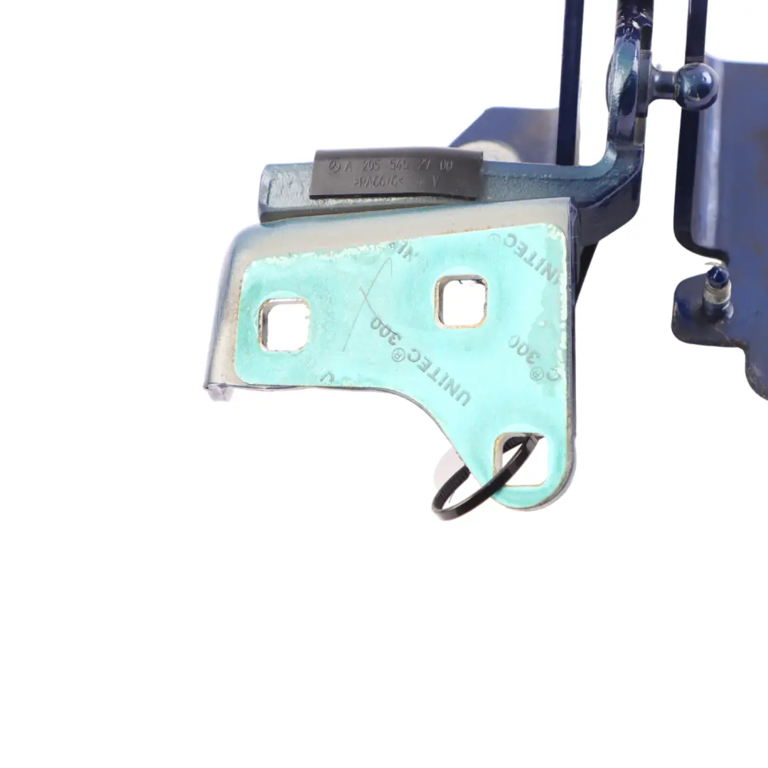 Mercedes A205 Cabrio Trunk Lid Hinge Left N/S Brilliant Blue - 896 A2057501128 - SKU A2057507300-BRB - Part number A2057507300