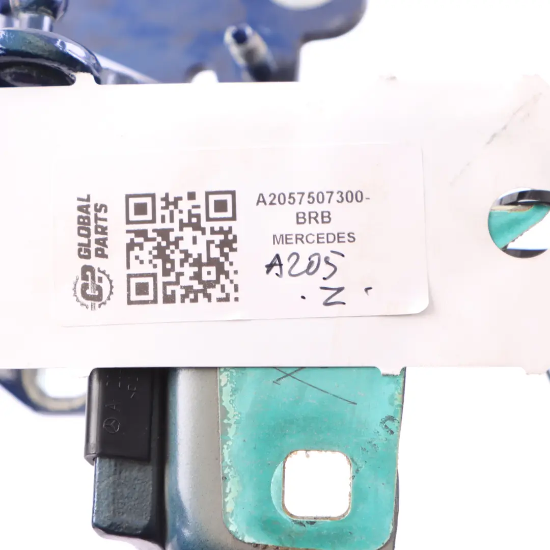 Trunk Lid Hinge Left N/S Brilliant Blue - 896 A2057501128 to Mercedes A205 Cabrio with Part number A2057507300 Mercedes A205 Cabrio Trunk Lid Hinge Left N/S Brilliant Blue - 896 A2057501128 - SKU A2057507300-BRB - Part number A2057507300