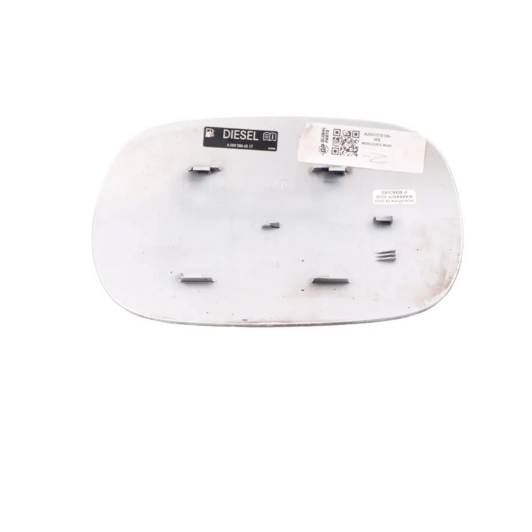 Filler Fill in Flap Cover Cap Iridium Silver 775 to Mercedes W205 Fuel with Part number A2057570106 Mercedes W205 Fuel Filler Fill in Flap Cover Cap Iridium Silver 775 - SKU A2057570106-IRS - Part number A2057570106