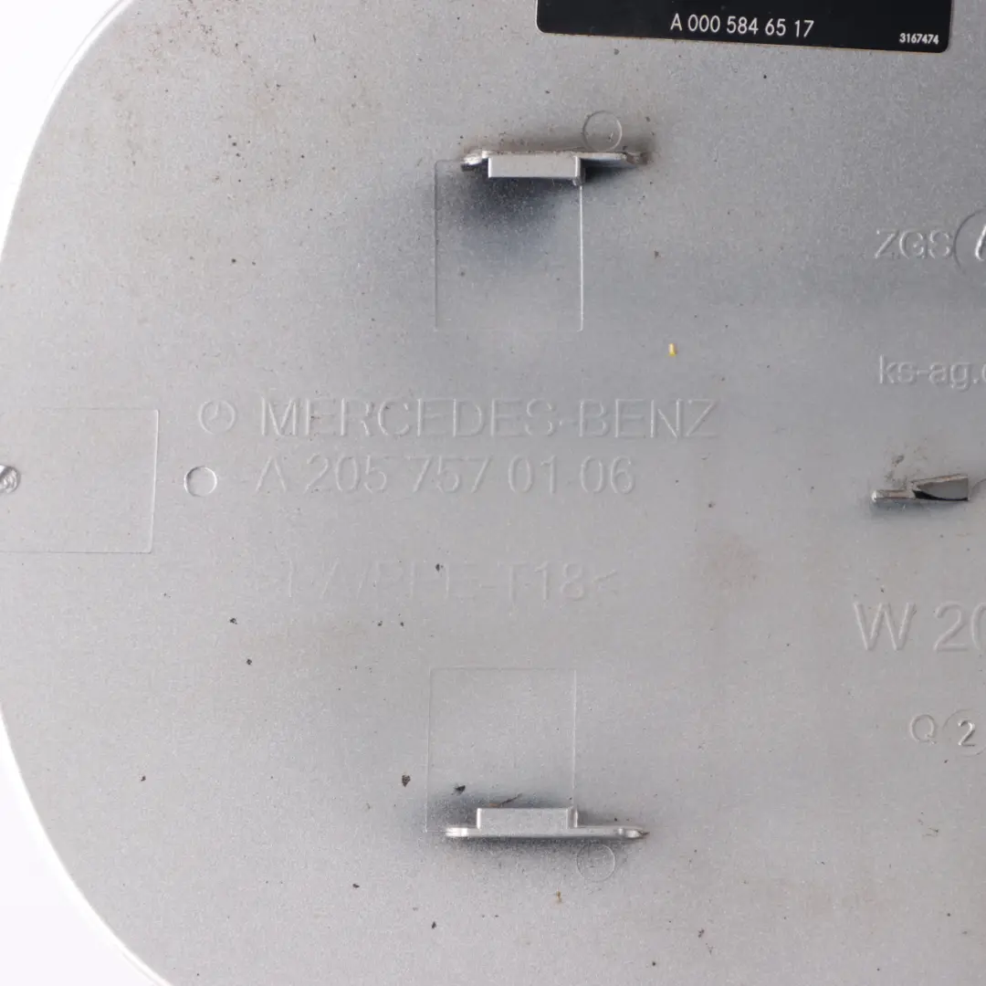 Filler Fill in Flap Cover Cap Iridium Silver 775 to Mercedes W205 Fuel with Part number A2057570106 Mercedes W205 Fuel Filler Fill in Flap Cover Cap Iridium Silver 775 - SKU A2057570106-IRS - Part number A2057570106