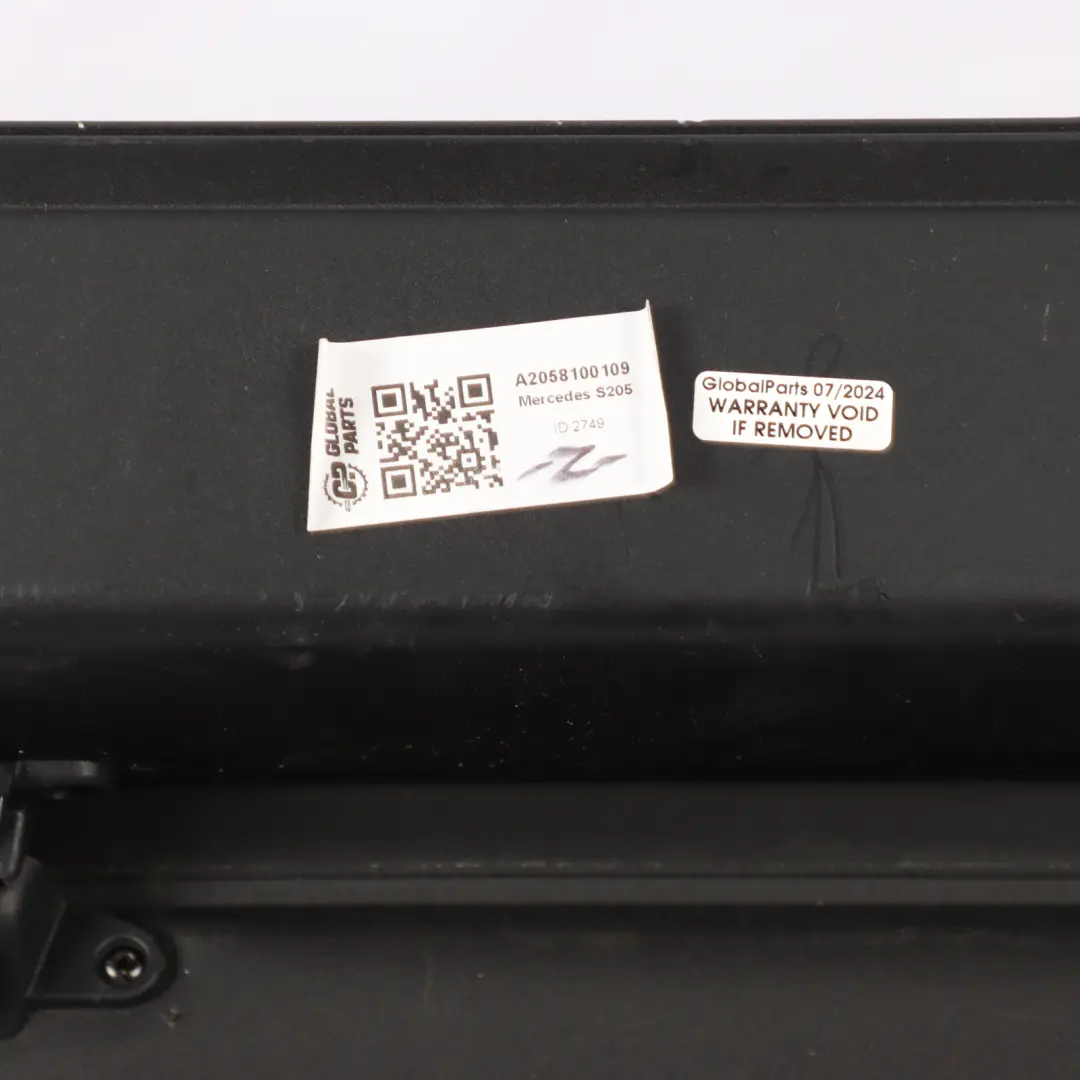 Mercedes S205 Store à enroulement Coffre arrière Coffre à bagages Noir - SKU A2058100109 - Numéro de pièce A2058100109