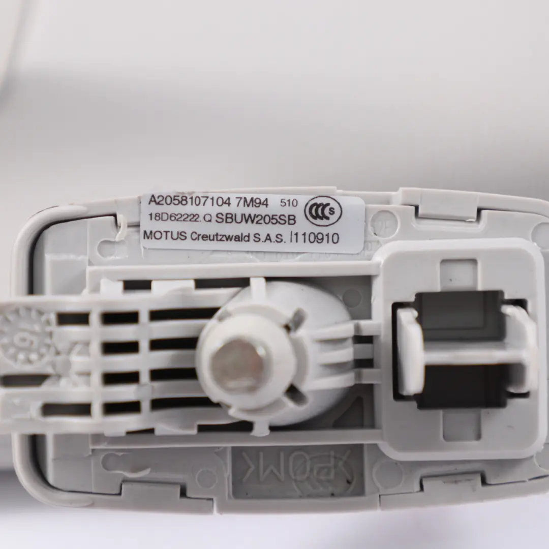  Sun Visor Mercedes W205 X253 Left N/S Mirror With Label Grey - SKU A2058107104 - Part number A2058107104
