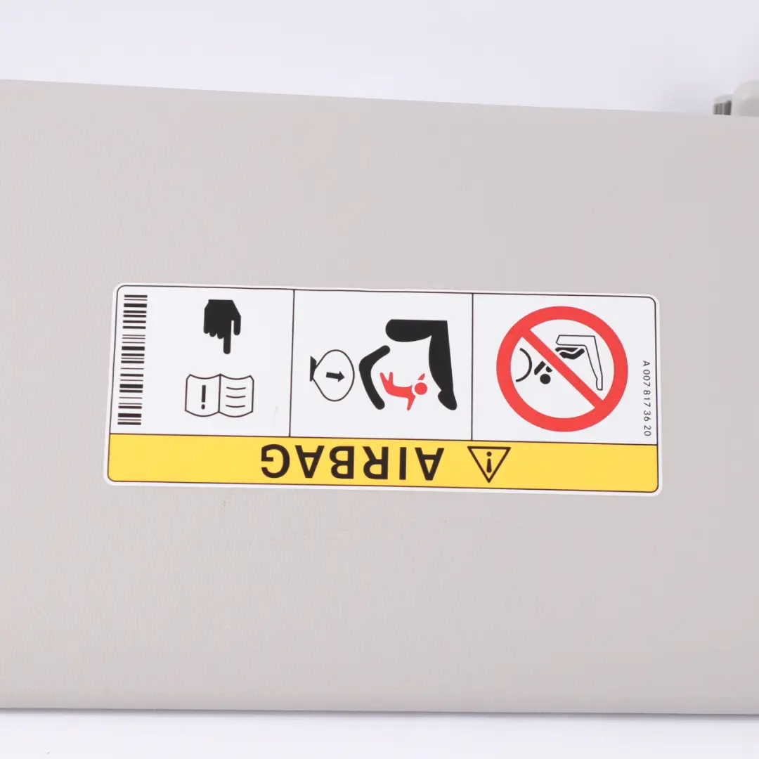 Osłona przeciwsłoneczna Daszek Lewa Etykieta Szara do Mercedes W205 X253 o numerze A2058107104 Mercedes W205 X253 Osłona przeciwsłoneczna Daszek Lewa Etykieta Szara - SKU A2058107104 - Numer Części A2058107104