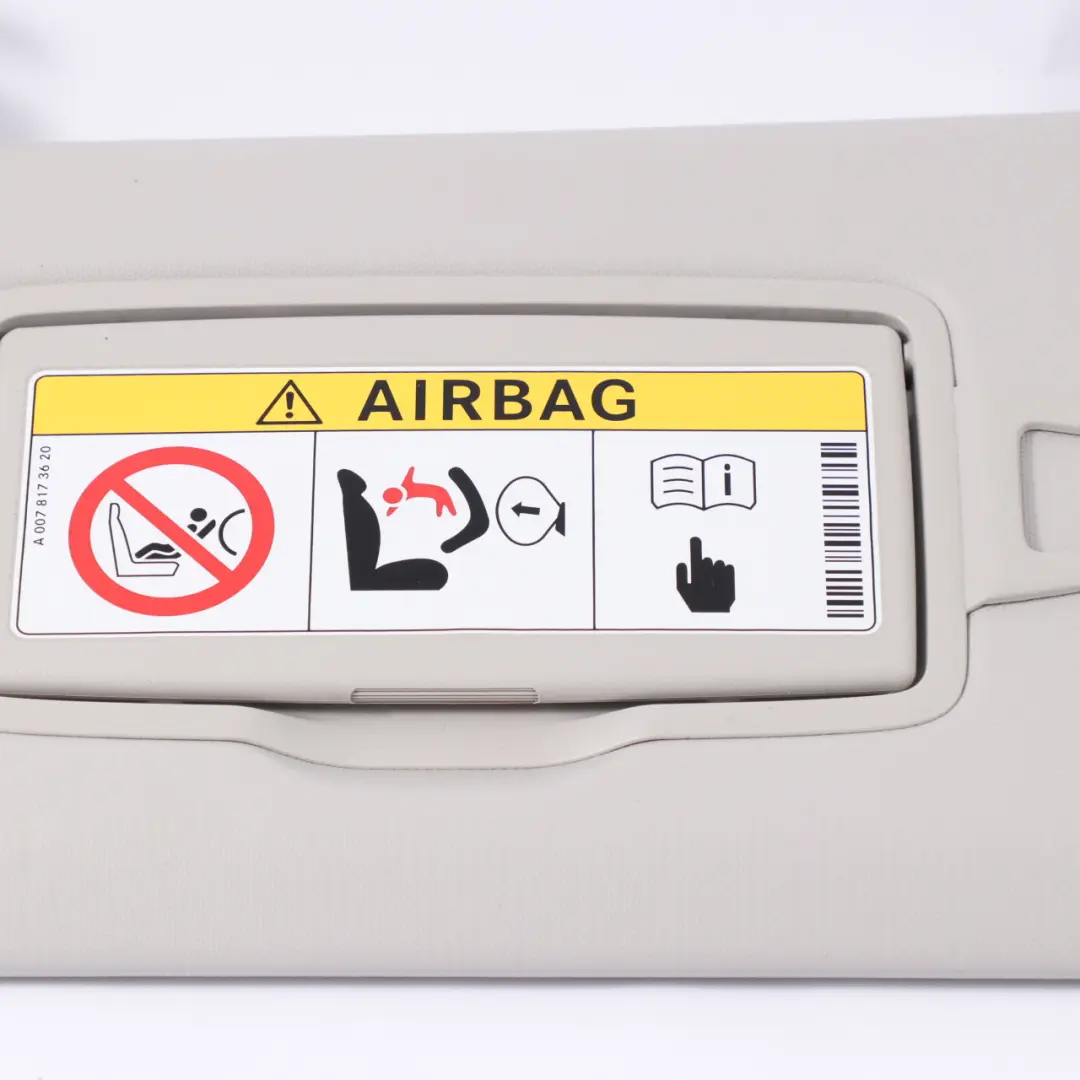  Sun Visor Mercedes W205 X253 Left N/S Mirror With Label Grey - SKU A2058107104 - Part number A2058107104